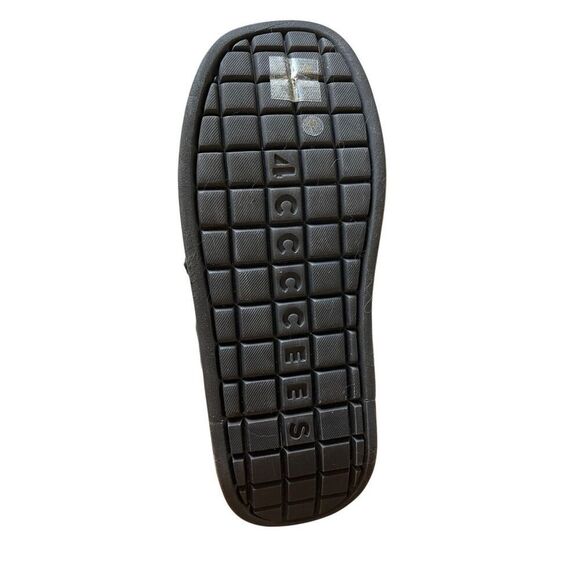 4CCCCEES Black/Gold Mesh Platform Ankle Boots Open Toe Side Zip NWOB EU 40 US 9 - Picture 9 of 15